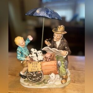 Very Rare Arnart “Dog For Sale” Porcelain Collectors Edition